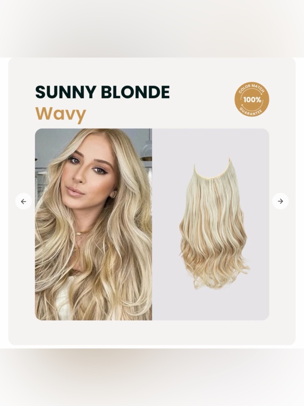 Sunny Blonde Wavy Hair Extension - Natural Blonde